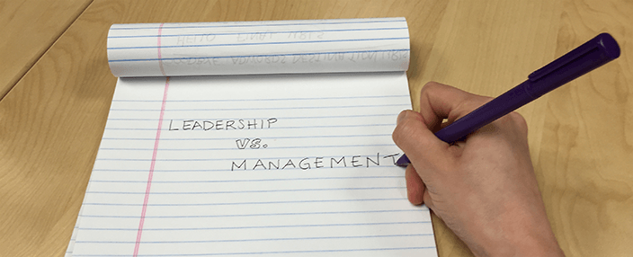 Leadership vs. Management